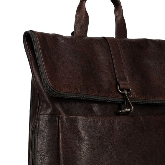 Jost Glasgow Zaino da giorno Protezione RFID Vera Pelle 42 cm Vano porta PC