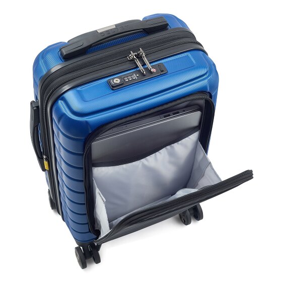 Delsey Paris Shadow 5.0 Trolley da cabina a 4 ruote Scomparto per laptop da 55 cm con piega a espansione