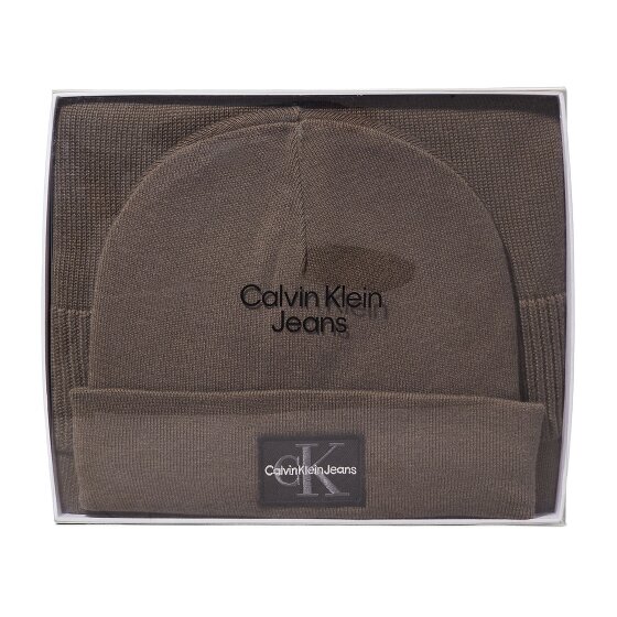 Calvin Klein Jeans Confezione regalo Set regalo cappello e sciarpa 2 pezzi.