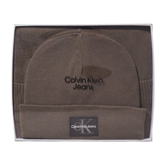 Calvin Klein Jeans Confezione regalo Set regalo cappello e sciarpa 2 pezzi.
