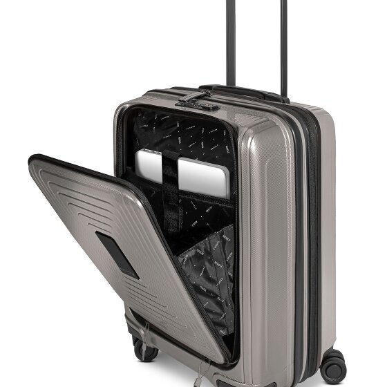 Redolz Set di valigie Essentials 14 a 4 ruote 2 pz. scomparto per laptop con piega elastica
