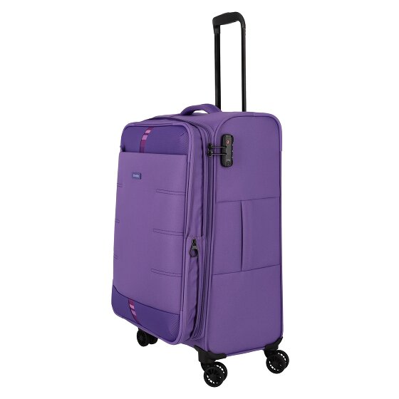 Travelite Rügen 4 ruote Set di valigie 3 pezzi con piega di espansione