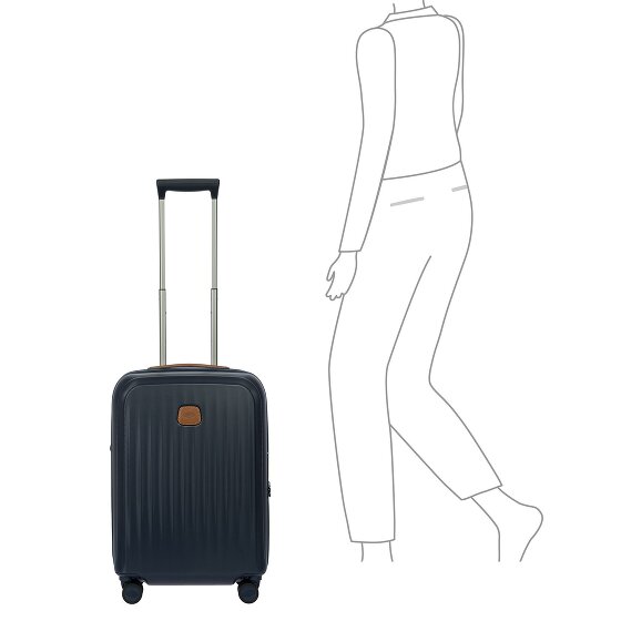 Bric's Taormina 4 ruote Carrello S 57 cm con piega di espansione