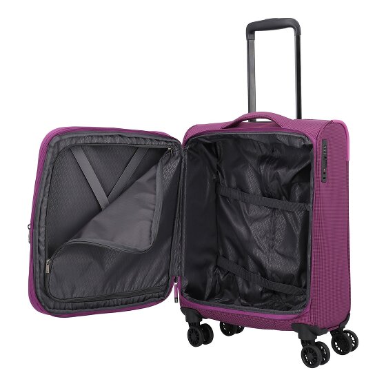Travelite Corsiica 4 ruote Carrello della cabina S 55 cm con piega di espansione