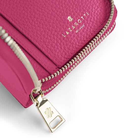 Lazarotti Portafoglio Bologna in pelle XL con doppia chiusura a zip, protezione RFID, 20 cm