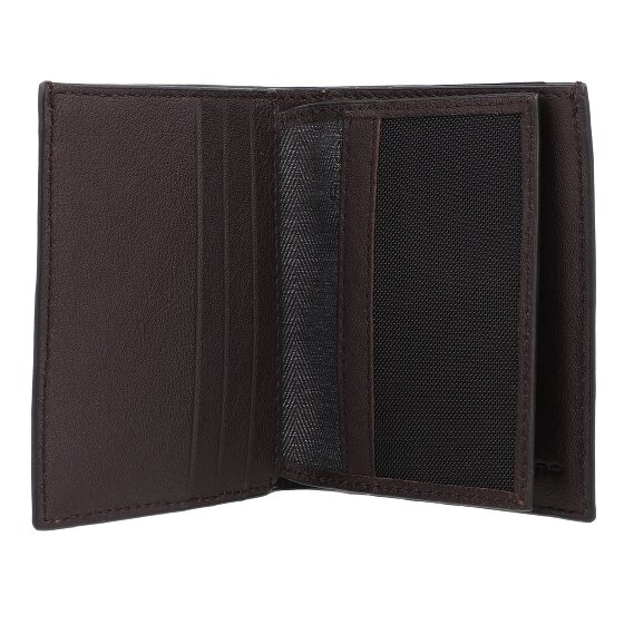 Piquadro Black Square Custodia per carta di credito Protezione RFID Pelle 9 cm