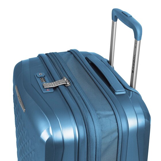 Gabol Queens 4 ruote Set di valigie 3 pezzi con piega di espansione