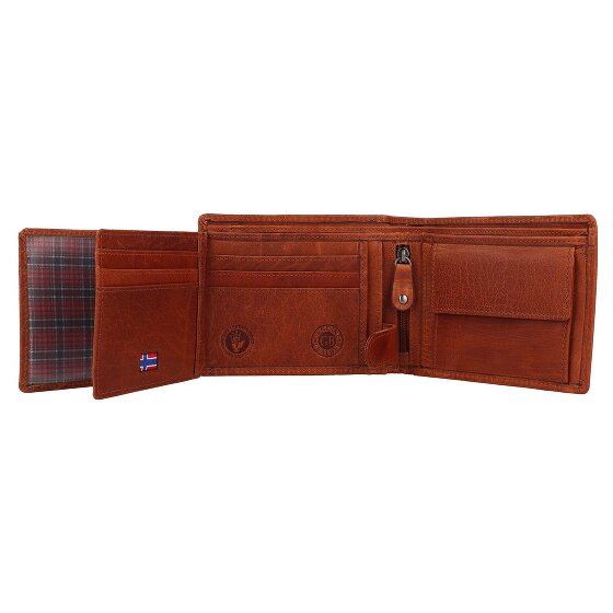 Greenburry House of Norway Portafoglio Protezione RFID Pelle 13 cm