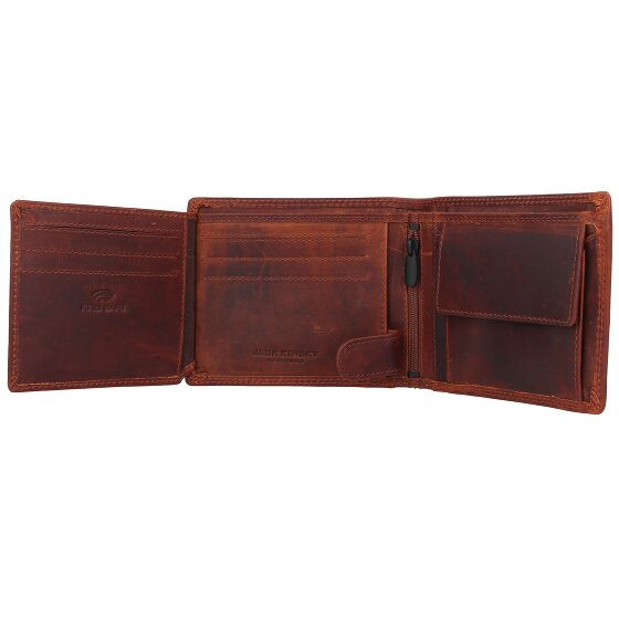 Jack Kinsky Monterey Portafoglio Protezione RFID Pelle 13 cm