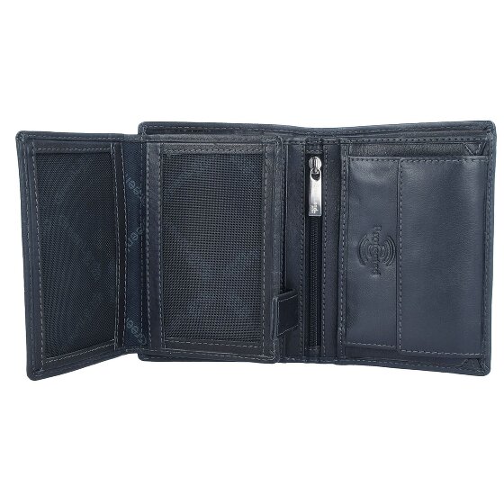 Greenland Nature Portafoglio in nappa nera RFID 9,5 cm
