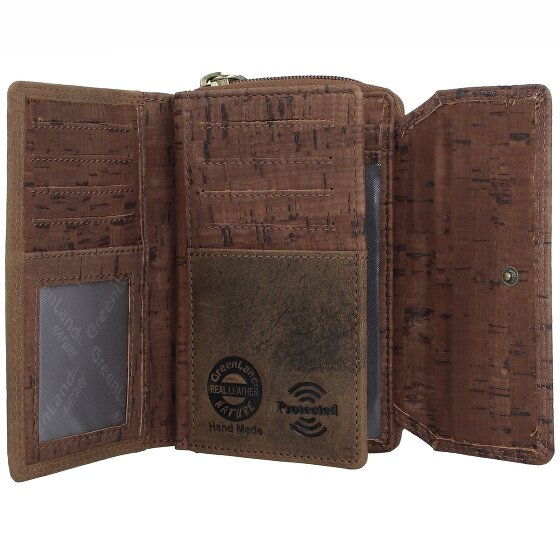 Greenland Nature Portafoglio RFID in pelle 14 cm