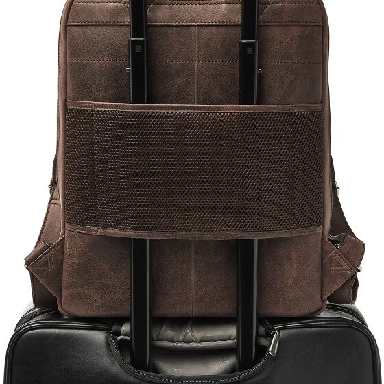 Castelijn & Beerens Carisma Zaino da giorno Protezione RFID Vera Pelle 40 cm Vano porta PC