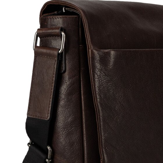 Jost Glasgow Valigetta Protezione RFID Vera Pelle 34 cm Vano porta PC