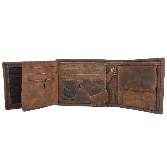 Greenland Nature Montenegro Portafoglio RFID in pelle 12 cm