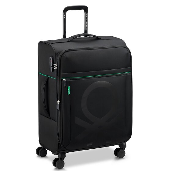 Delsey Paris x United Colors of Benetton Colour Bock Trolley a 4 ruote da 67 cm con piega elastica