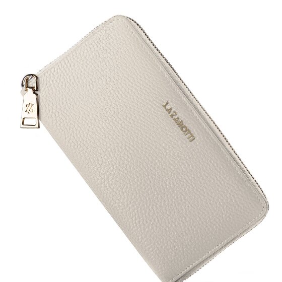 Lazarotti Portafoglio Bologna in pelle XL con chiusura a zip perimetrale, 19 cm