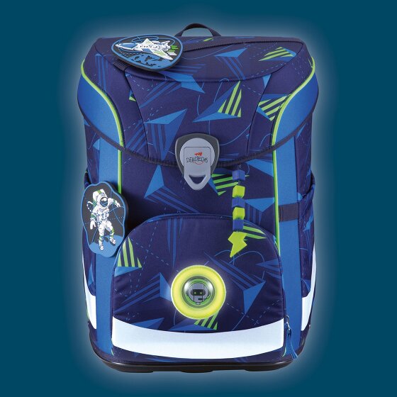 DerDieDas ErgoFlex Easy LED Set di borse per la scuola 5 pezzi