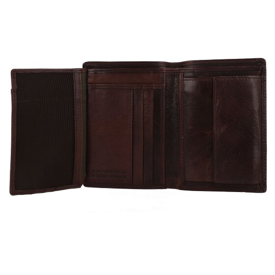 Greenburry Newport Portafoglio Protezione RFID Pelle 12.5 cm