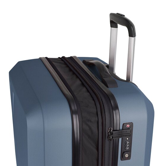 Gabol Montreal 4 ruote Set di valigie 3 pezzi con piega di espansione