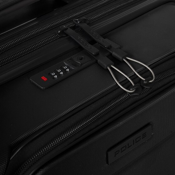 Police London 4 ruote Carrello della cabina 55 cm Scomparto per laptop con piega di espansione