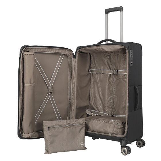 Travelite Crosslite 5.0 4 ruote Carrello L 77 cm con piega di espansione