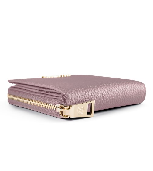 Lazarotti Portafoglio Bologna in pelle, medio, con chiusura a zip perimetrale, 10 cm