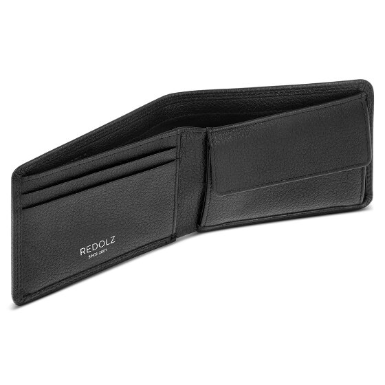 Redolz Leather Essentials QF: portafoglio piccolo in pelle con protezione RFID, 10,5 cm
