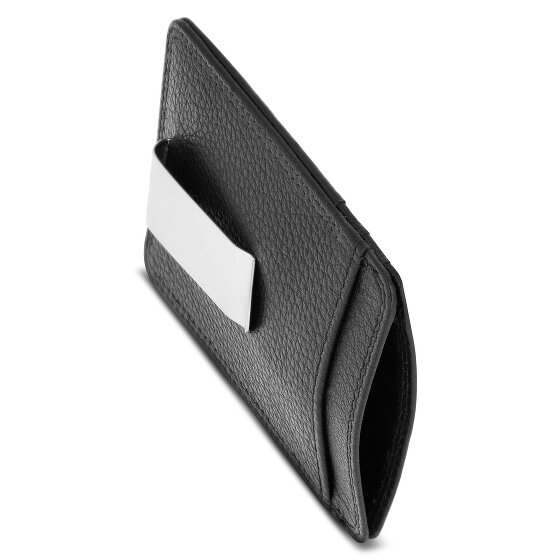 Redolz Porta carte di credito RFID in pelle Essentials da 7 cm con fermasoldi