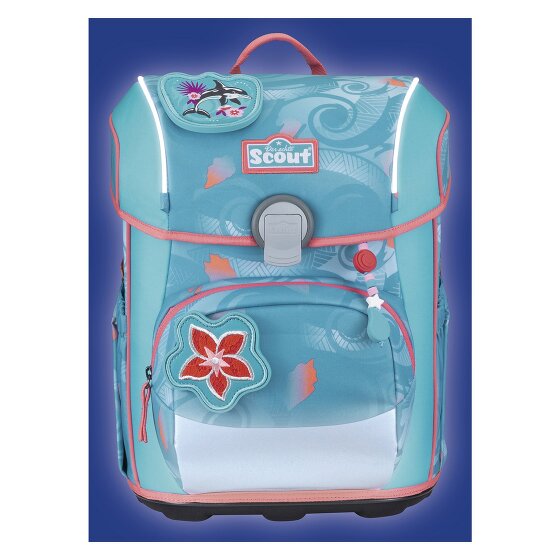 Scout Neo Exklusiv Safety Light Set di borse per la scuola 5 pezzi