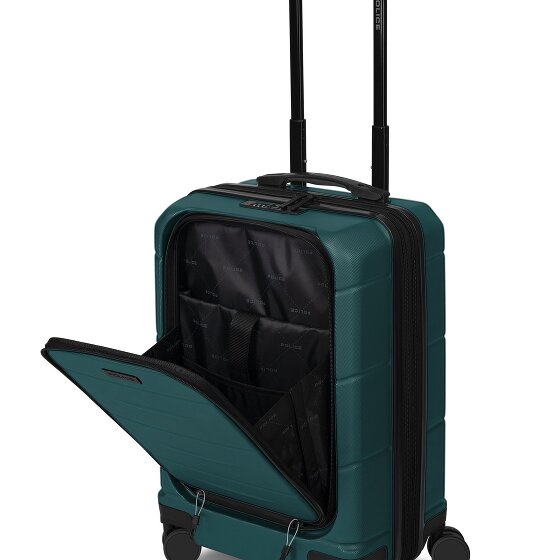 Police London 4 ruote Trolley cabina 55 cm Vano porta PC espandibile