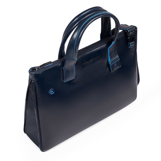 Piquadro Blue Square Borsa shopper Pelle 38 cm Scomparto per laptop con piega di espansione