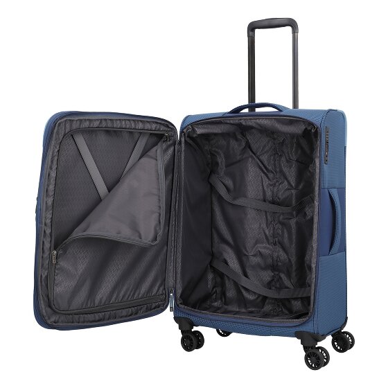 Travelite Corsiica 4 ruote Carrello M 67 cm con piega di espansione