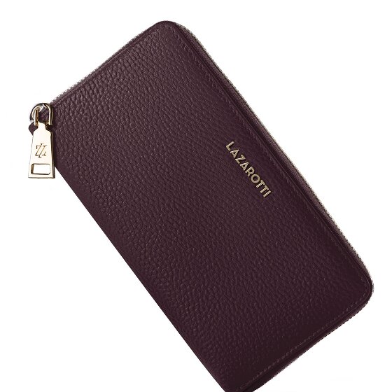 Lazarotti Portafoglio Bologna XL con zip in pelle 19 cm