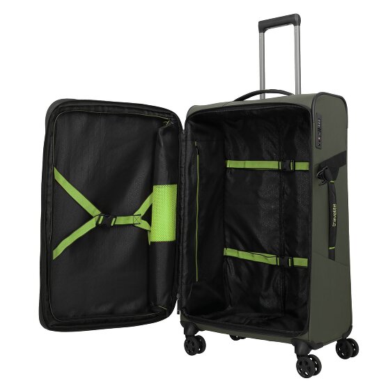 Travelite Briize 4 ruote Carrello L 78 cm con piega di espansione