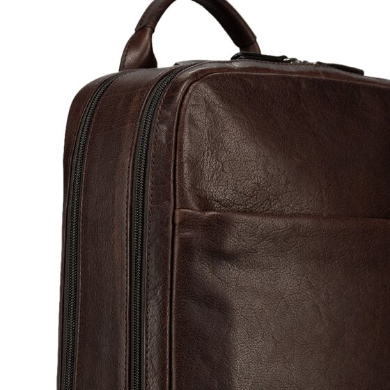 Jost Glasgow Zaino da giorno Protezione RFID Vera Pelle 44 cm Vano porta PC