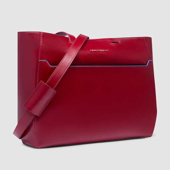 Piquadro Blue Square Borsa shopper Vera Pelle 40 cm