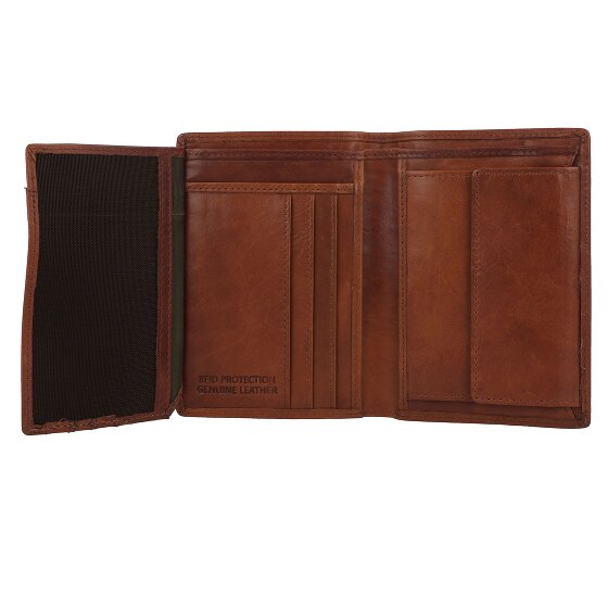 Greenburry Newport Portafoglio Protezione RFID Pelle 12.5 cm