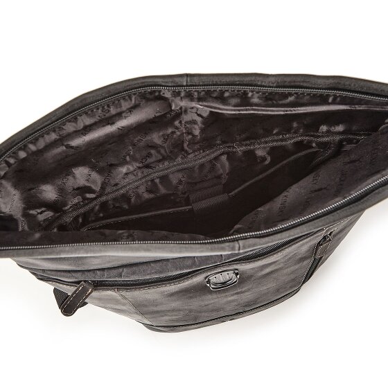 Jack Kinsky Baltimore 15 Zaino da lavoro Vera Pelle 43 cm Vano porta PC
