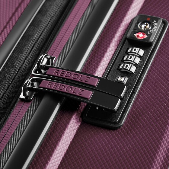 Redolz Set di valigie Essentials 14 2 pezzi trolley da cabina con piega elastica e beauty case