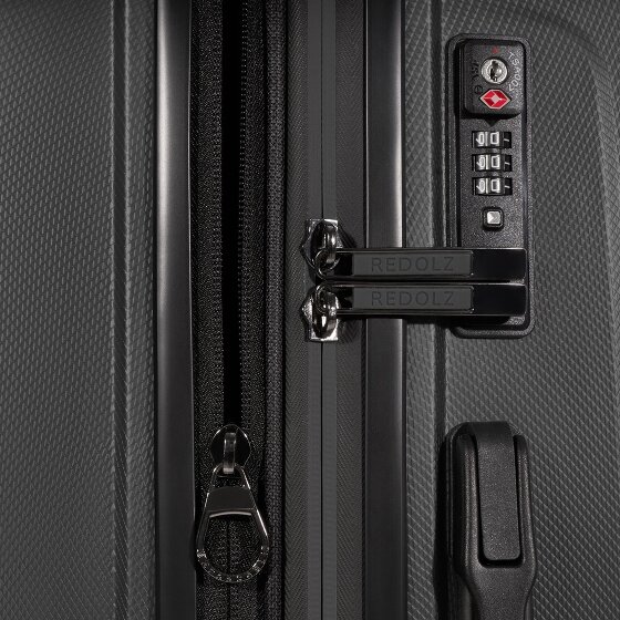 Redolz Set di valigie Essentials 14 a 4 ruote 2 pz. scomparto per laptop con piega elastica