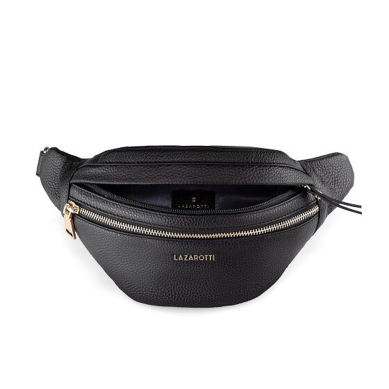 Lazarotti Bologna Borsa da cintura con doppia zip Crossbody in pelle 25 cm