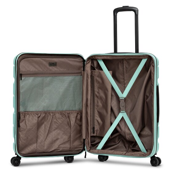 Franky Munich 4.0 Set di valigie a 4 ruote, 3 pezzi con piega elastica