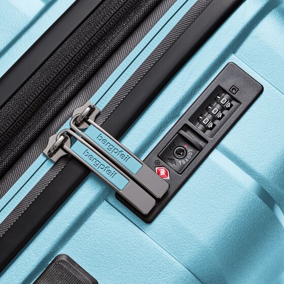 Bergpfeil Set di valigie da viaggio a 4 ruote, 3 pezzi, con ripiegamento elastico