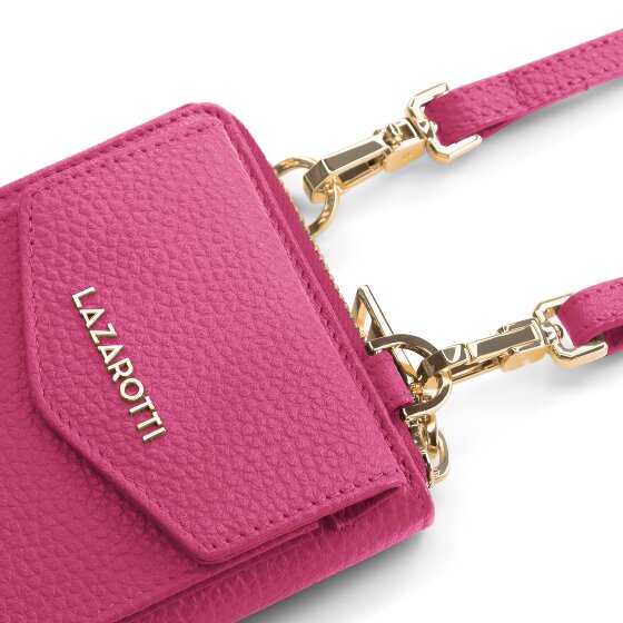 Lazarotti Bologna Portafoglio in pelle con zip Custodia per cellulare in pelle 19 cm