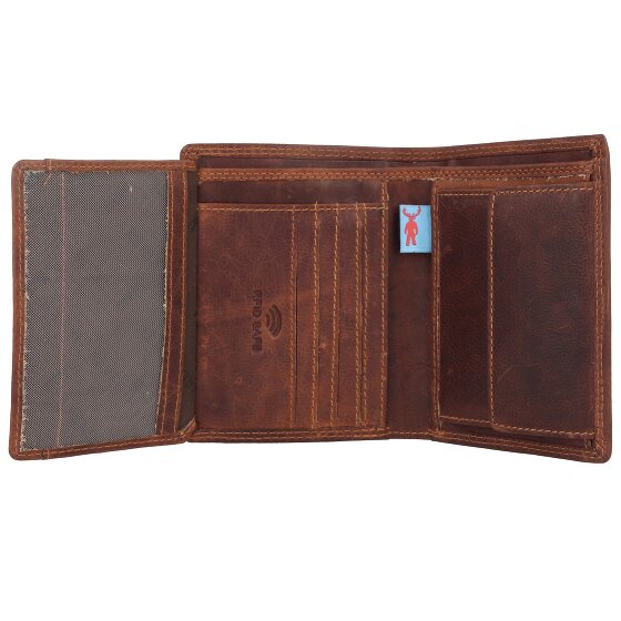 Jack Kinsky Monterey 102 Portafoglio Protezione RFID Pelle 9.5 cm
