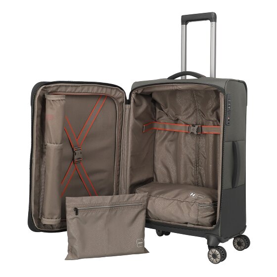 Travelite Crosslite 5.0 4 ruote Carrello M 66 cm con piega di espansione