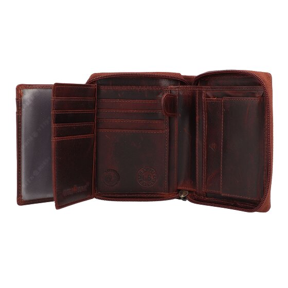 Greenburry Rugged Portafoglio Protezione RFID Pelle 10 cm