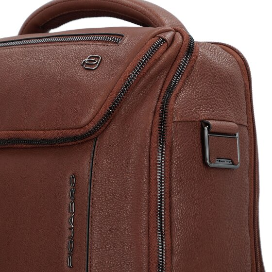 Piquadro Cronus Zaino da lavoro Protezione RFID Vera Pelle 41 cm Vano porta PC