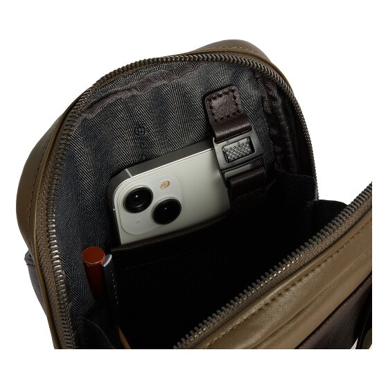 Piquadro Black Square Borsa a tracolla Vera Pelle 17 cm