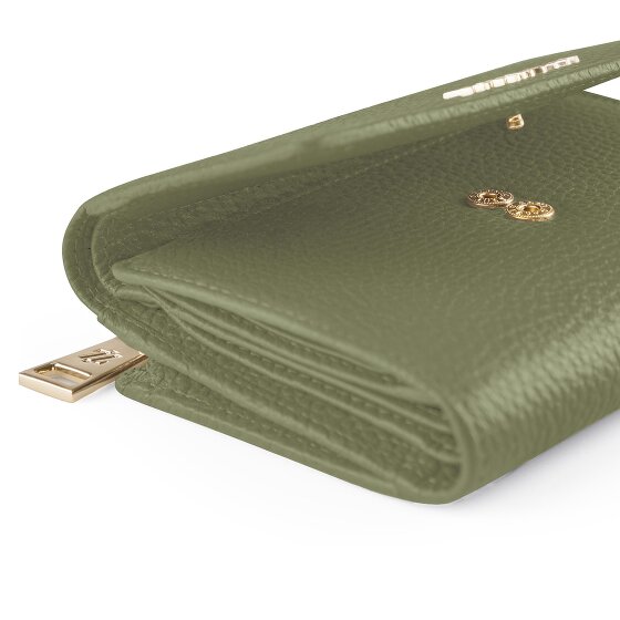 Lazarotti Bologna Portafoglio XL in pelle con scomparto con zip 14 cm